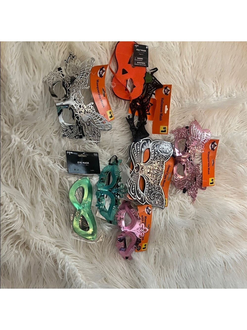 Colorful Masquerade Masks Set - Picture 2 of 4